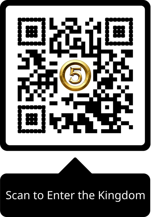 QR code — scan to enter the 5th Kingdom at 5thkingdom.com